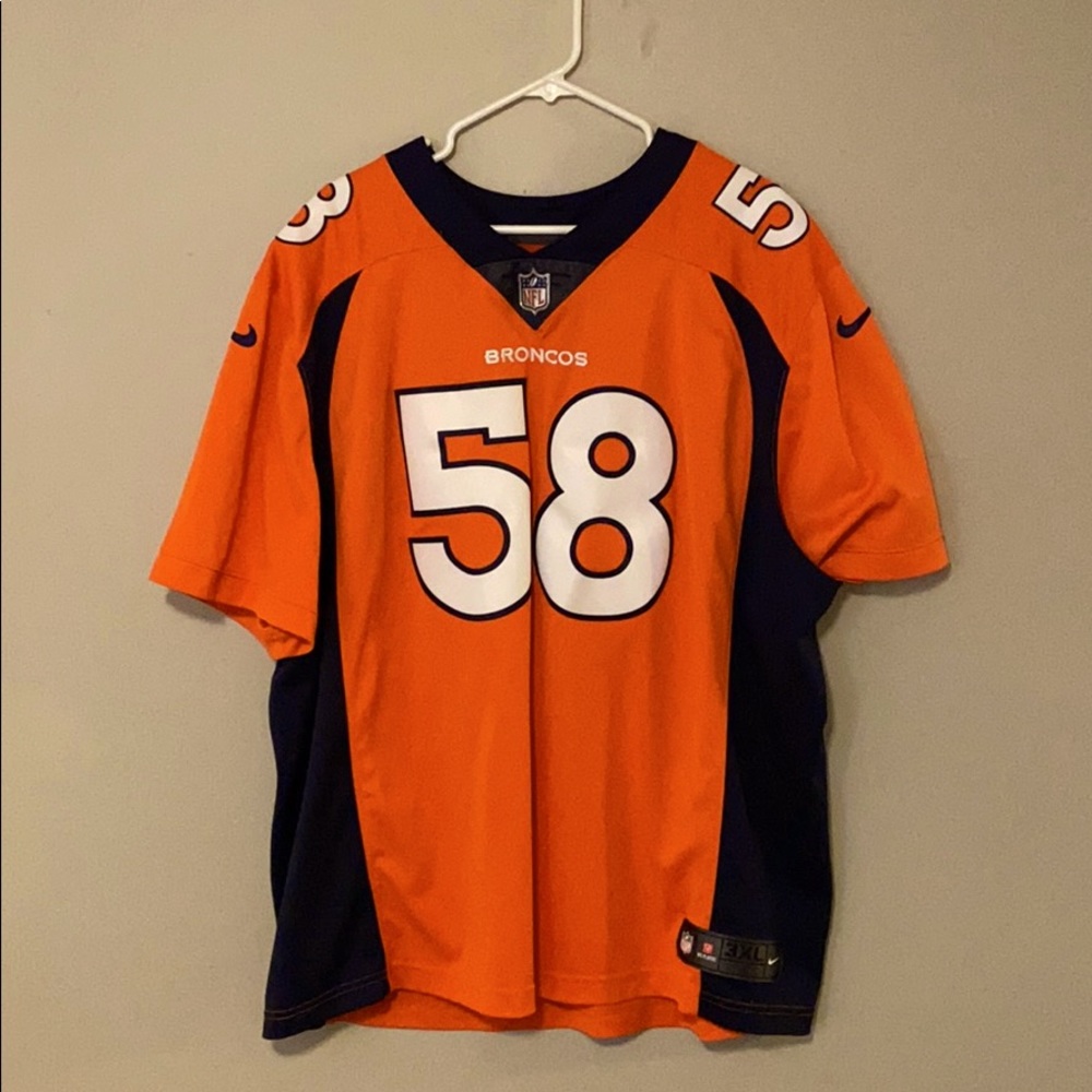 Denver Broncos Orange Nike Von Miller Jersey.